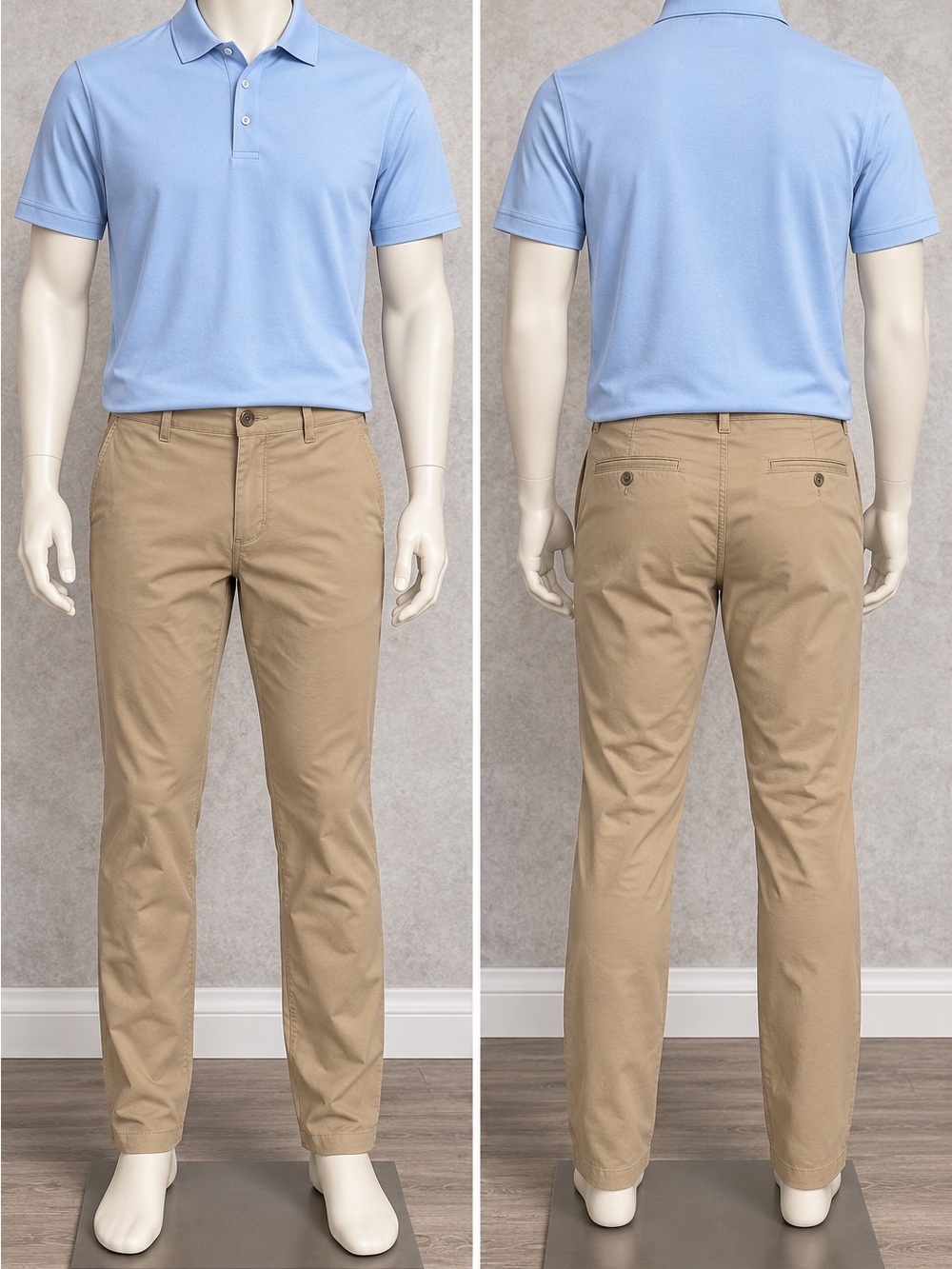 Men's Classic Chino Pants in Khaki